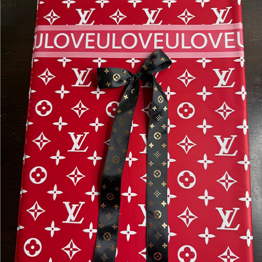 Paper Floral Wrapping set: 20 Sheets + 5 Yards Ribbon